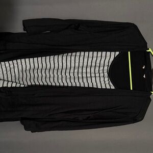 Black and Gray Striped Women's Tunic